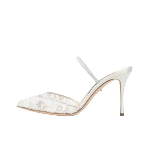 SERGIO ROSSI Godiva Домашние тапочки Женские Белые