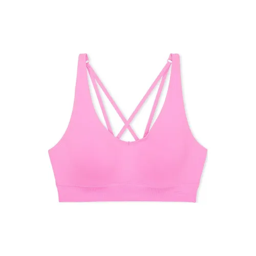 Victoria's Secret Розовый Бесшовный Воздух Средний Impact Спортивный Бюстгальтер Lola Розовый Бюстгальтер Женский Ярко-розовый