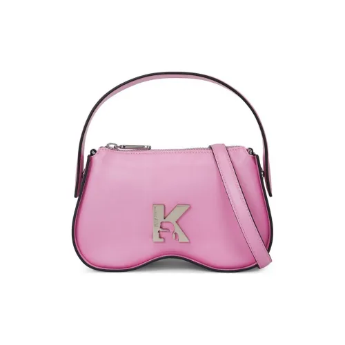 Karl Lagerfeld Полиуретановая Сумка Унисекс Розовая