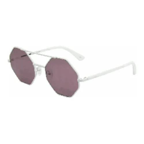 McQ Alexander McQueen Aviator Солнцезащитные очки Унисекс Серебряный