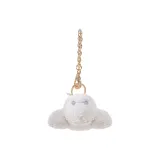 Большая белая плюшевая подвеска