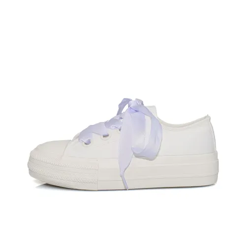 B10CROWN Дышащий и Легкий Низкий Топ Кеды Женские Экрю