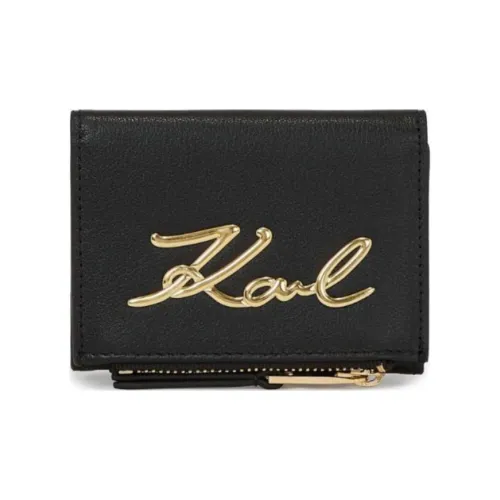 KARL LAGERFELD Телячья кожа Кошелек Женские Черный