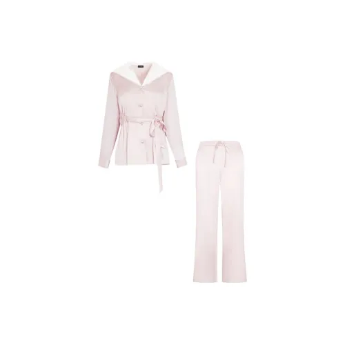 SILKY MIRACLE Пижамный комплект Женские Розовая примула и Жемчужный белый