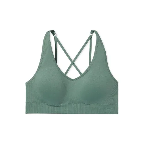 Victoria's Secret Розовый Бесшовный Воздух Средний Impact Спортивный Бюстгальтер Свежий Лесной Зеленый