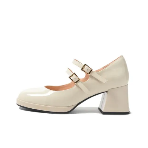 STEVE MADDEN Туфли Мэри Джейн с грубым каблуком 6 см женские