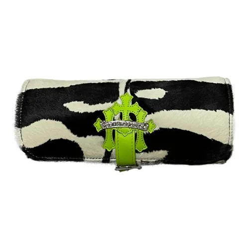 Chrome Hearts Плюшевая Коробка для часов Шкатулка для украшений Мешок для хранения Унисекс Черный Белый и Зеленый