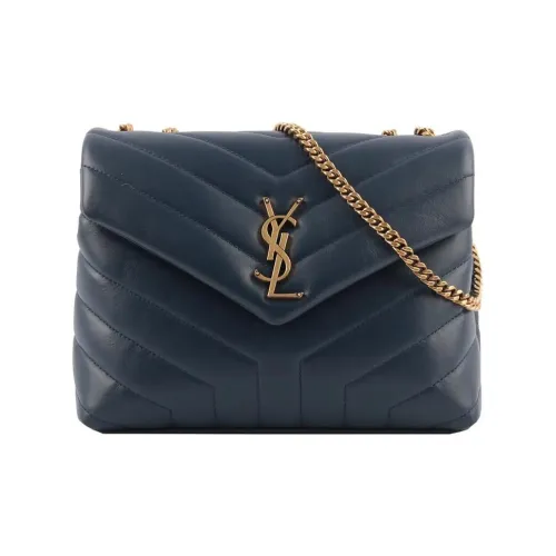 SAINT LAURENT Сумка через плечо из телячьей кожи сумка на плечо женская морской синий