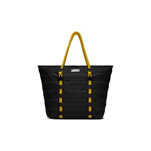 Nike Полиэстер Тоут Сумка Сумка для покупок Спортивная сумка Большая Унисекс Черная Желтая