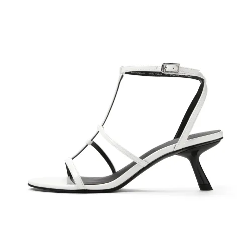 CHARLES KEITH Маленький ck one Ремень Сандалии 6,2 см Женские Черная коробка Черный Белый Красный