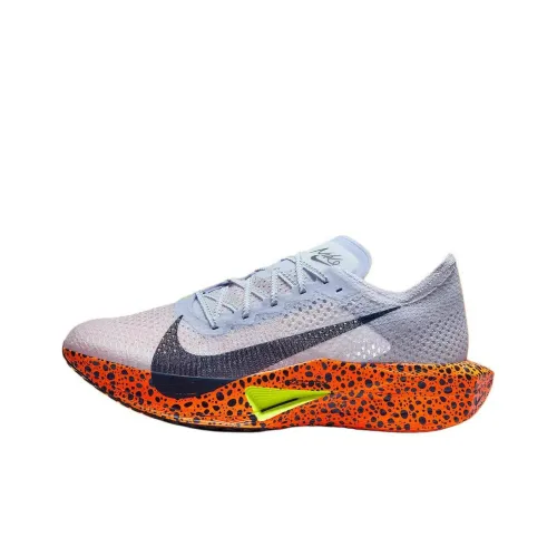 Nike ZoomX Vaporfly Next% 3 Беговые кроссовки Низкий топ Белый Оранжевый Унисекс