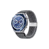 Плетеная пряжка - ремень [серый белый]