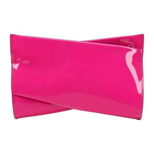 CL LUBOTING Лакированная кожа Телячья кожа Одно плечо Клатч Маленький Женский Розовый