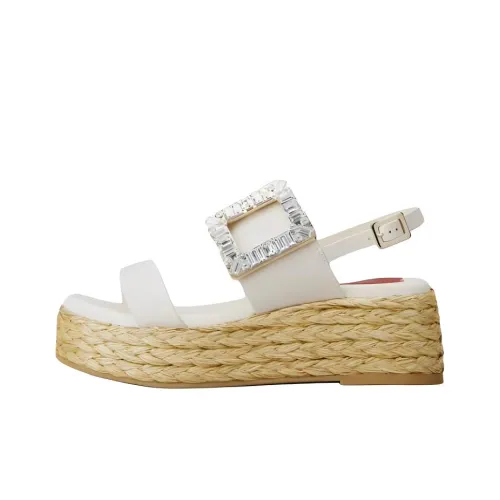 Roger Vivier One Ремень Сандалии Женские Белые