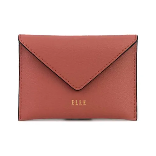 ELLE Чехол для наушников из коровьей кожи с держателем для карт стандартный женский красный черный белый