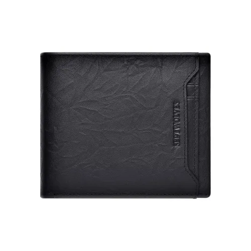 SEPTWOLVES Коровья кожа Держатель для карт Мужской Черный