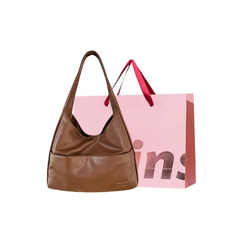 WHEELY BABY+ ПУ (полиуретан) Сумка-тоут Сумка для покупок Сумка через плечо Большая женская Коричневый