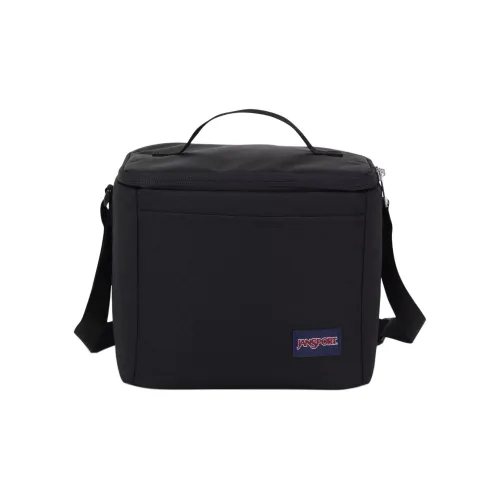 Jansport Переработанный полиэстер Сумка-ланчбокс Сумка через плечо Сумка для хранения Унисекс Черный
