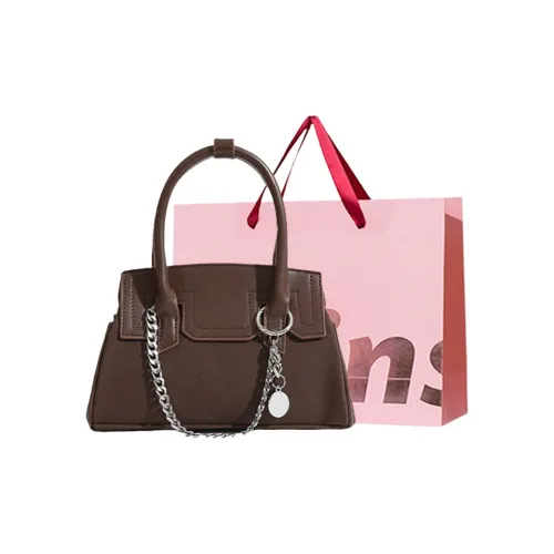 WHEELY BABY+ ПУ (полиуретан) Сумка через плечо Маленькая квадратная сумка Сумка на одно плечо Стандартная женская Черная Коричневая