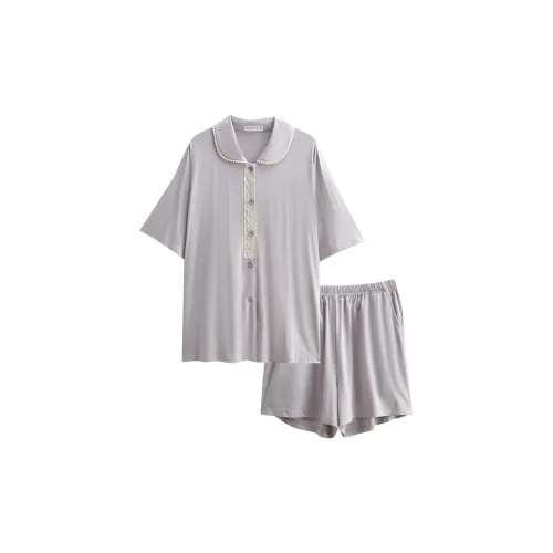 Same Language Пижамный комплект женский светло-фиолетовый серый