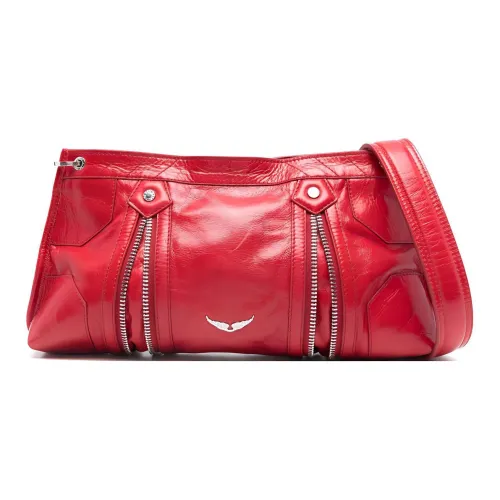 Zadig Voltaire Лакированная кожа Сумка через плечо Унисекс Красная