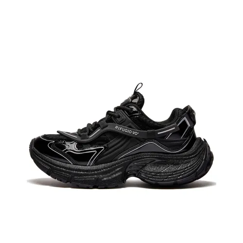 RIFUGIO VO' Устойчивые к истиранию увеличивающие высоту низкие топовые кроссовки с толстой подошвой унисекс