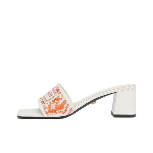 VERSACE Слипоны 5,5 см Женские Белые