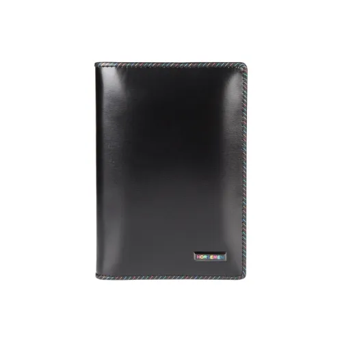 HORSEMEN Коровья кожа Высокое качество Держатель для паспорта Стандартный Унисекс Черный