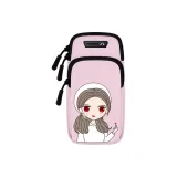 Мультяшное сердце, девушка, розовый