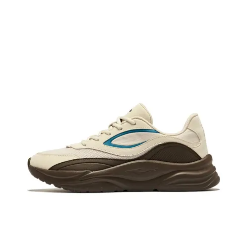 Erke Manxin 2,0 Дышащий и Легкий Низкий Топ Casual Мужской Бежевый Коричневый Зеленый