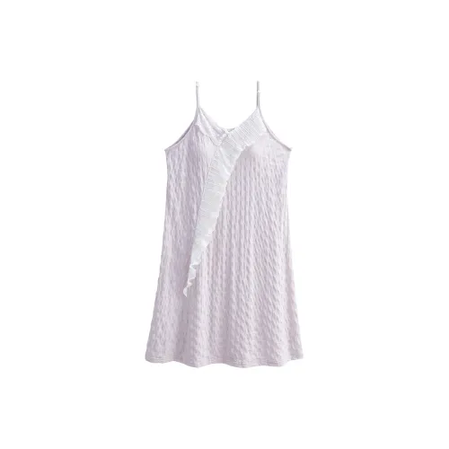 Song Qianya Ночная сорочка Женская Светло-фиолетовая