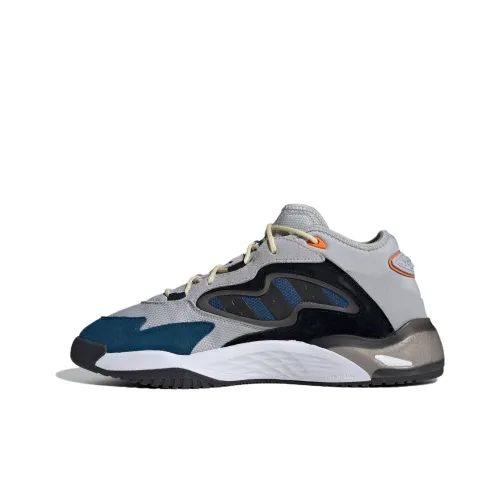 Adidas Originals Streetball Slip Резистентный к истиранию Низкий Топ Повседневный Унисекс Серый Черный