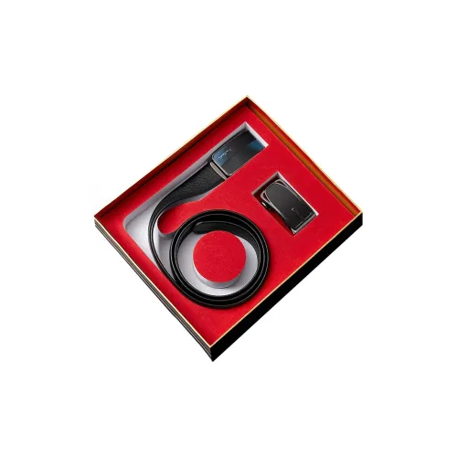 PIERRE CARDIN Бизнес Повседневный стиль Автоматический механизм Двойная пряжка Комплект Коровья кожа