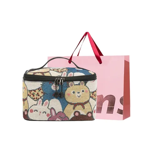 WHEELY BABY+ Холщовая сумка Makeup Bag Женская Черная