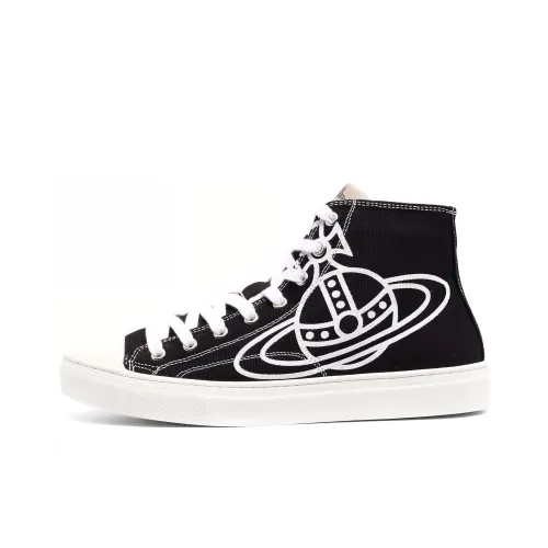 Vivienne Westwood Canvas Shoes High Top Мужские Черные