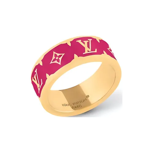 LOUIS VUITTON Металл Кольца Унисекс Розово-красный