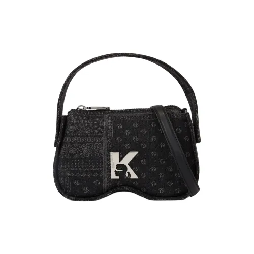 KARL LAGERFELD Хлопок Тоут Сумка Сумка для покупок Сумка на плечо Сумка Женская Черная