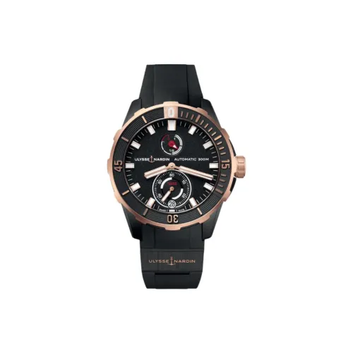 ULYSSE NARDIN Автоматический Механический Часы Мужские из Коллекции Diving 44 мм Черные