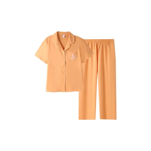 Fun Rabbit Пижамный комплект Женские Оранжевый