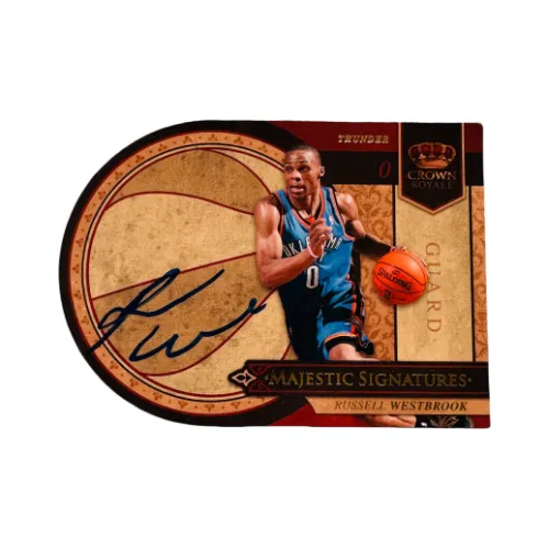 PANINI 10 11 Crown Russell Westbrook Нерегулярная форма Фирменный Автограф Карта 99 99 Карта пройдет Спортивные карты 1 шт