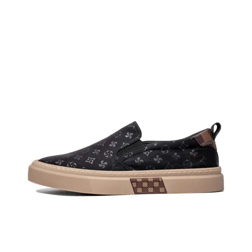 Romon Low-Top Canvas Shoes Мужские Черные