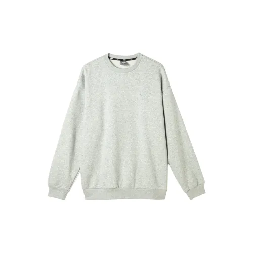 PUMA ELEVATED CREWNECK FL Светлый Меланжевый Серый Мужской Свитшот