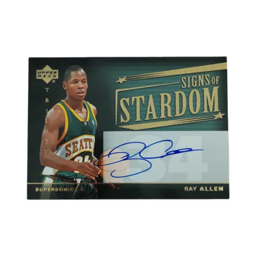 Верхняя Дека 2004-05 Верхняя Дека Трилогия Рэй Аллен Соник Рэй Аллен Подпись Карта Sign Спортивные Карты 1 шт