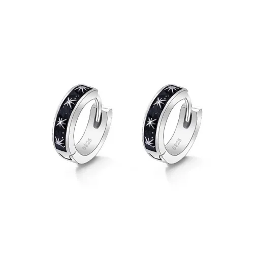 LuluCanaan 925 стерлинговое серебро Серьги-гвоздики Унисекс