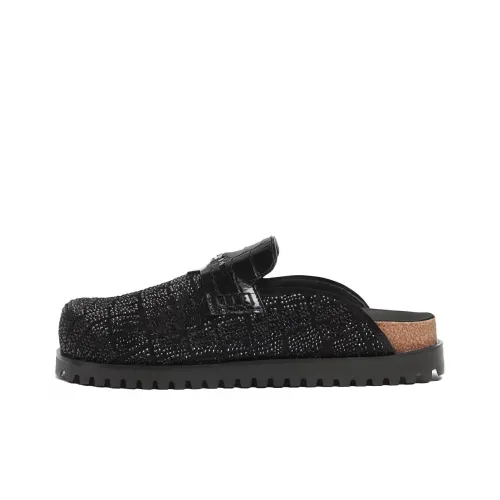 VERSACE Домашние тапочки Мужские Черные