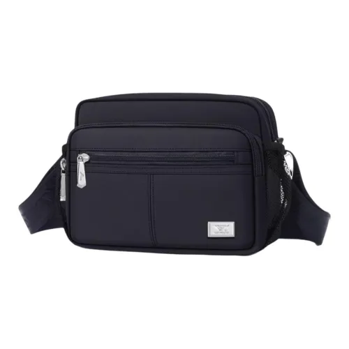 SEPTWOLVES Oxford Crossbody Bag Men's Black