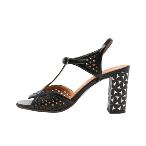 CHIE MIHARA Bessy one Ремень Сандалии 8 см Женские Черный