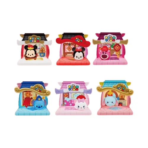 Минисо Disney Sososo Новогодняя коллекция COTTAGE Слепые коробки Один Mystery Коробка Полная коробка 6 шт