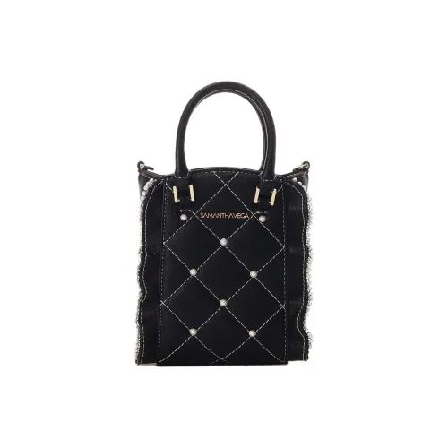 SAMANTHA THAVASA Полипропиленовые с синтетической кожей переносные сумки через плечо мини-сумка на плечо черная женская