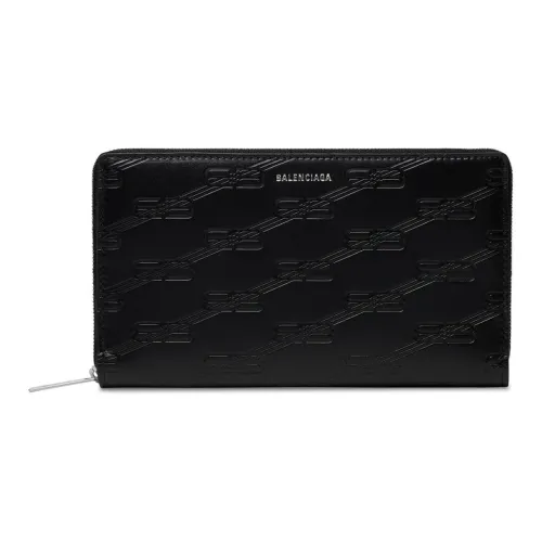 Balenciaga Aniline Коровья кожа Кошелек Мужской Черный